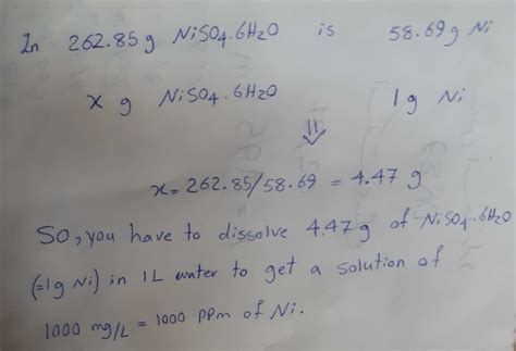 How do you make 1000 ppm formaldehyde solution?