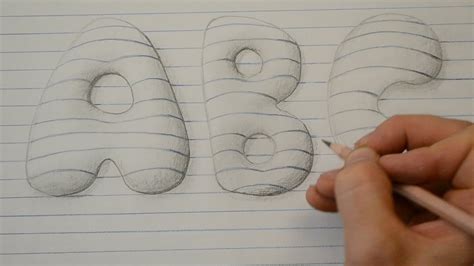 How do you make 3d bubble letters?