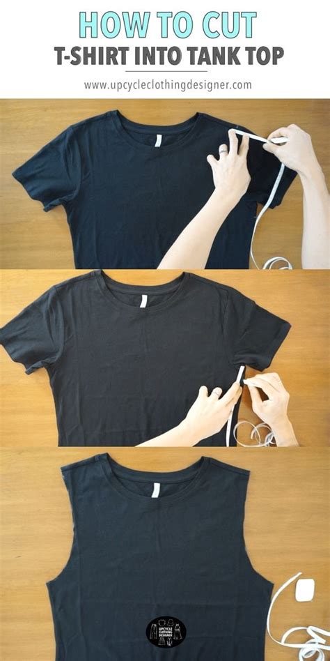 How do you make a Tshirt into a sleeveless top?