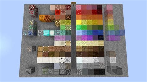 How do you make a block palette in Minecraft?