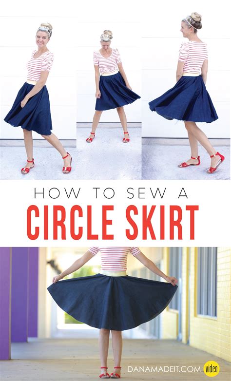 How do you make a circle skirt?