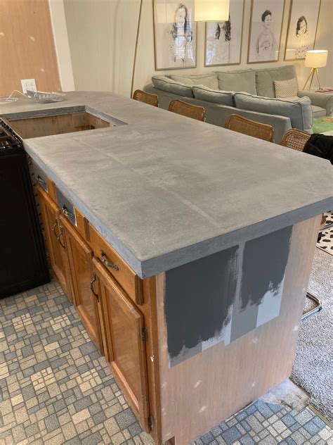 How do you make a concrete countertop smooth?