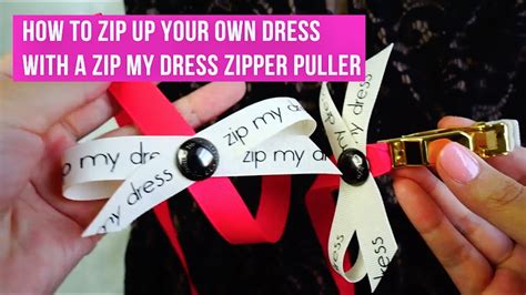 How do you make a dress zip up easier?