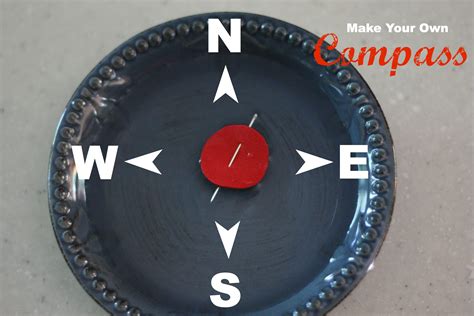 How do you make a floating compass?