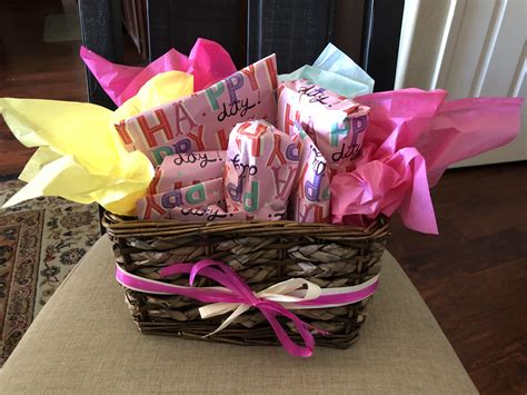 How do you make a gift basket look good with tissue paper?