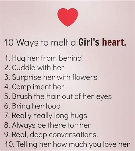 How do you make a girl melt?