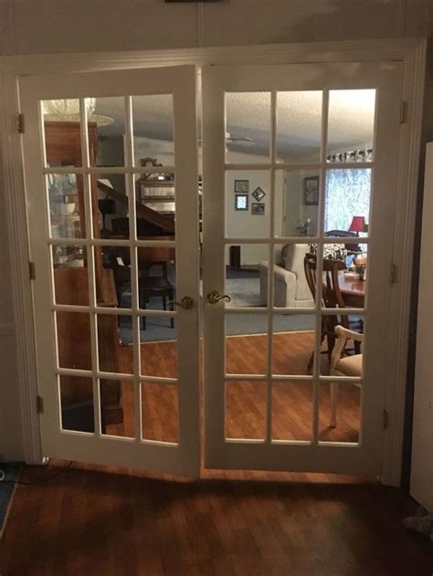 How do you make a glass door private at night?