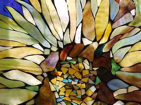 How do you make a glass mosaic piece?