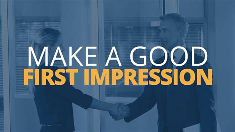 How do you make a good first impression with a recruiter?