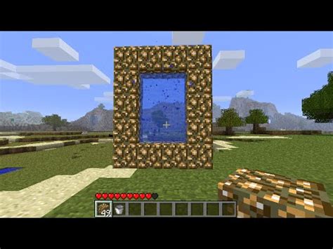 How do you make a heaven portal in Minecraft?