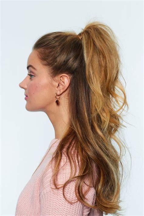 How do you make a high half ponytail?