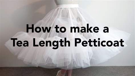 How do you make a homemade petticoat?