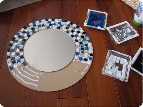 How do you make a mosaic without grout?