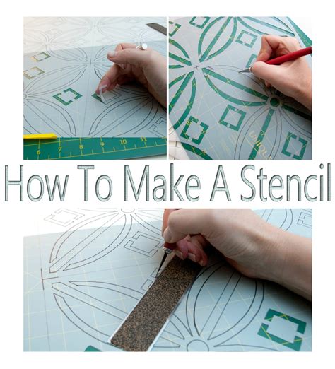 How do you make a paper stencil at home?