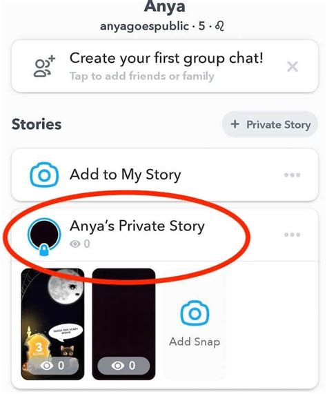 How do you make a private Snap?