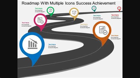 How do you make a road map on PowerPoint?