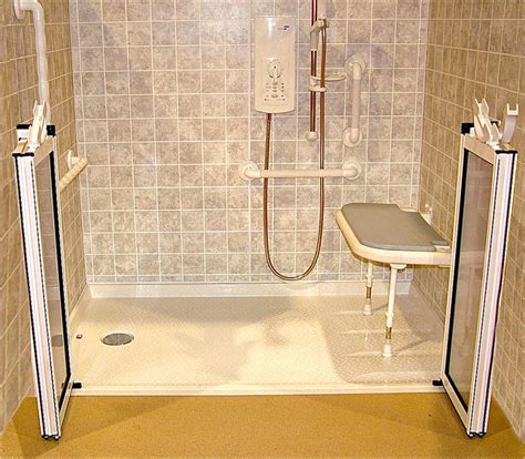 How do you make a shower floor safe for elderly?