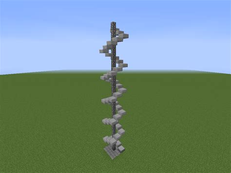 How do you make a spiral in Minecraft?