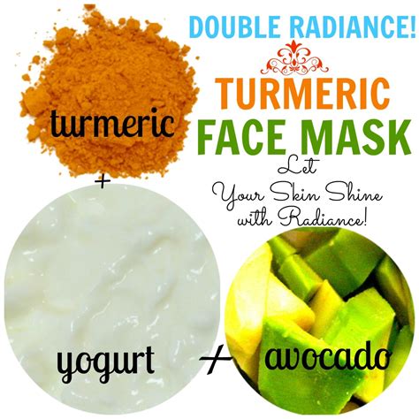 How do you make a turmeric and yogurt face mask?