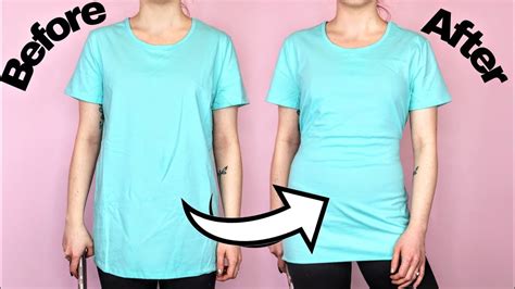 How do you make an oversized shirt look smaller?