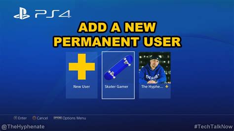 How do you make another profile on PS4?