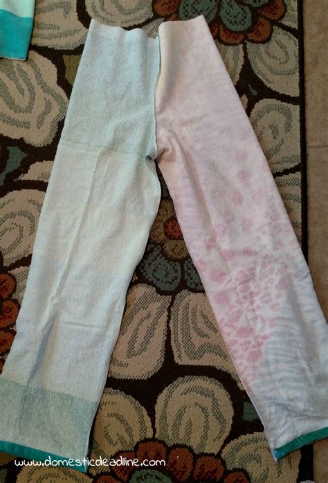 How do you make beach towel pants?