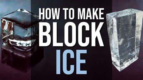 How do you make block ice?