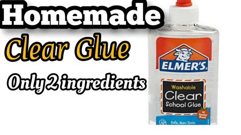 How do you make clear glue?