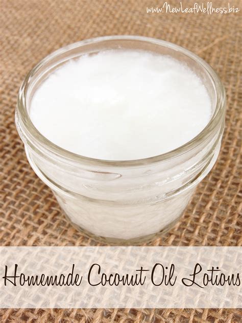 How do you make coconut oil body lotion?