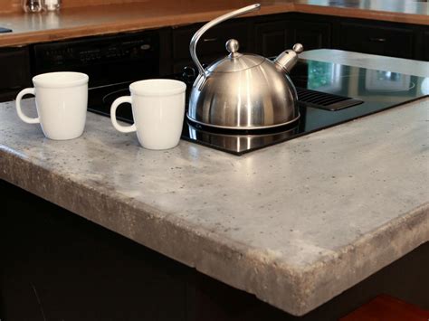 How do you make concrete countertops smooth and shiny?