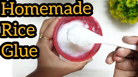 How do you make glue with rice?
