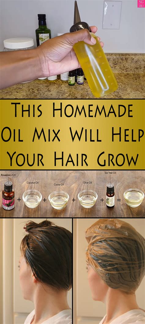 How do you make hair growth mixture?