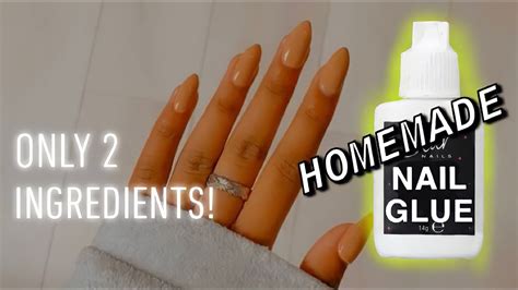 How do you make homemade nail glue?