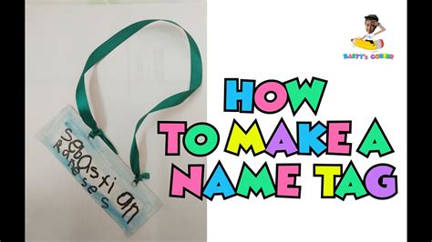 How do you make homemade name tags?