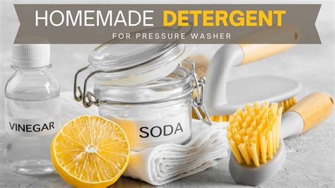 How do you make homemade pressure washing solution?