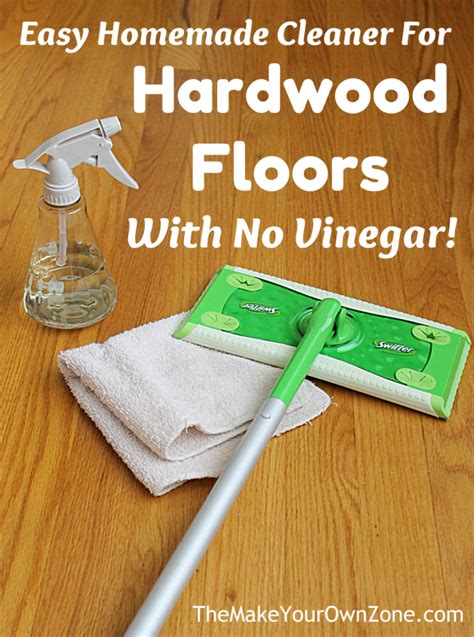 How do you make homemade wood floor cleaner?