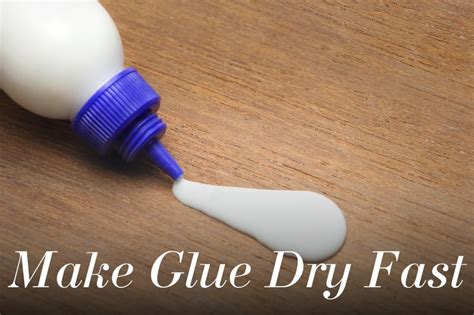 How do you make hot glue dry faster?