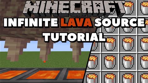 How do you make infinite lava in Minecraft?