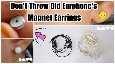 How do you make magnetic earrings stick?