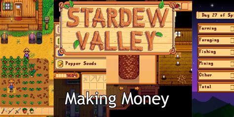 How do you make money in Stardew Valley?