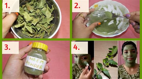 How do you make neem face serum at home?