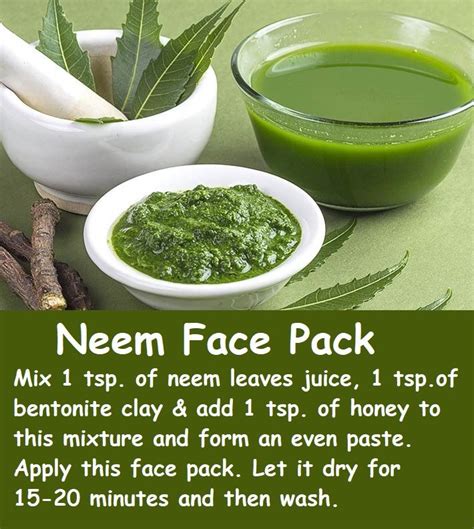 How do you make neem paste for acne?