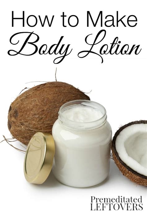 How do you make oil into lotion?