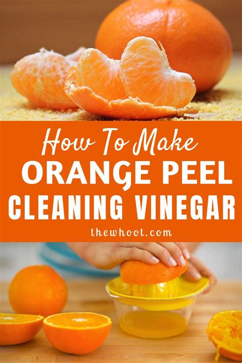 How do you make orange peels into cleaner?