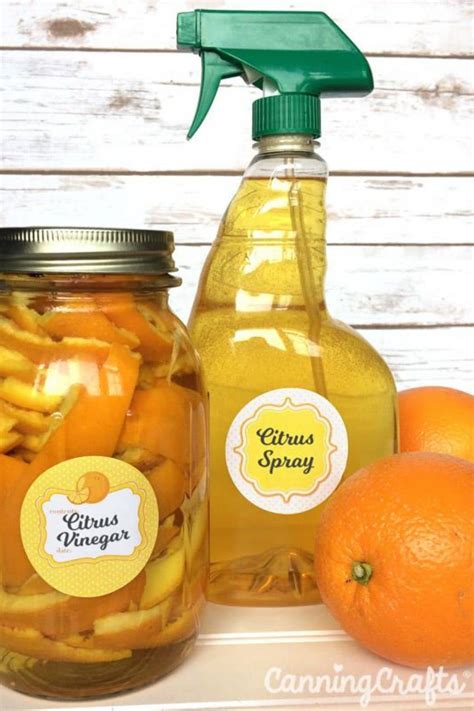How do you make orange spray from orange peels?