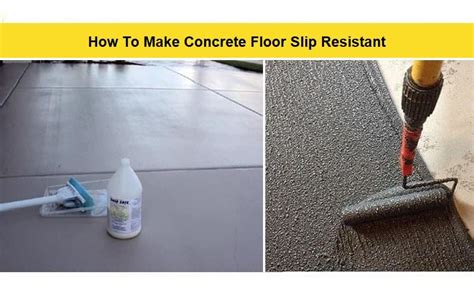How do you make painted concrete not slippery?