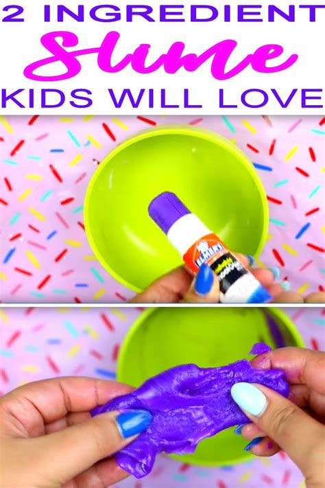 How do you make slime with two ingredients?