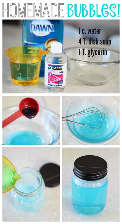 How do you make soap water bubbles without glycerin?