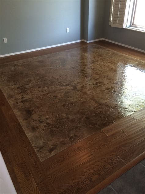 How do you make stained concrete look new again?