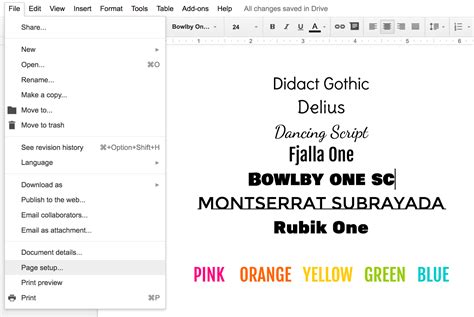 How do you make text fancy on Google Docs?